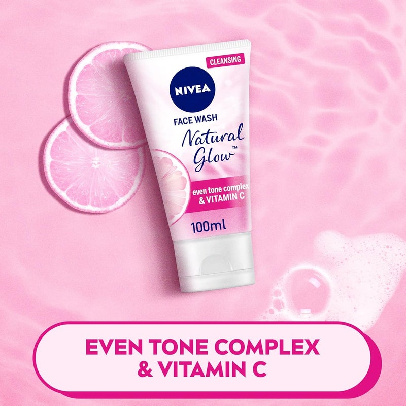 Nivea غسول وجه نيفيا، توهج طبيعي، لون بشرة متساوي، 3x100مل - Image 3